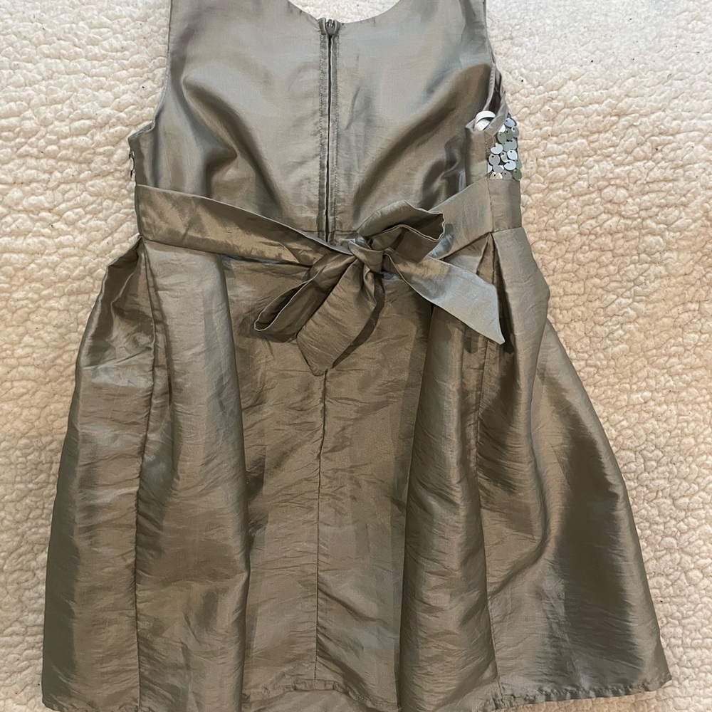 Sparkling Silver Kids Formal Dress - Picture 3 of 3